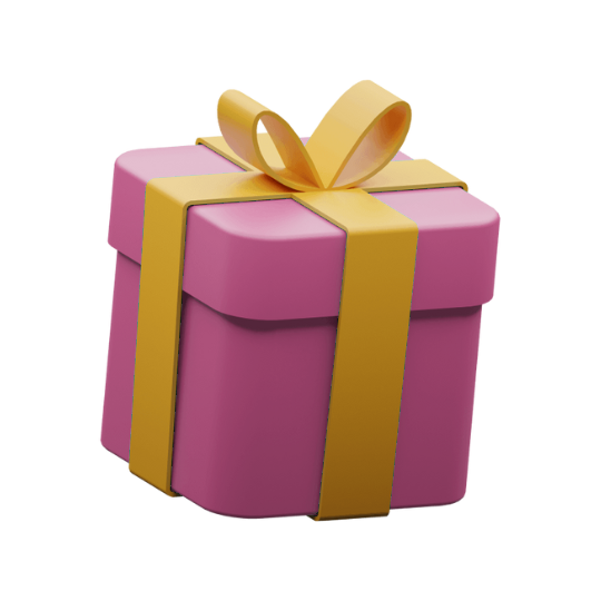 Caja de regalo rosa