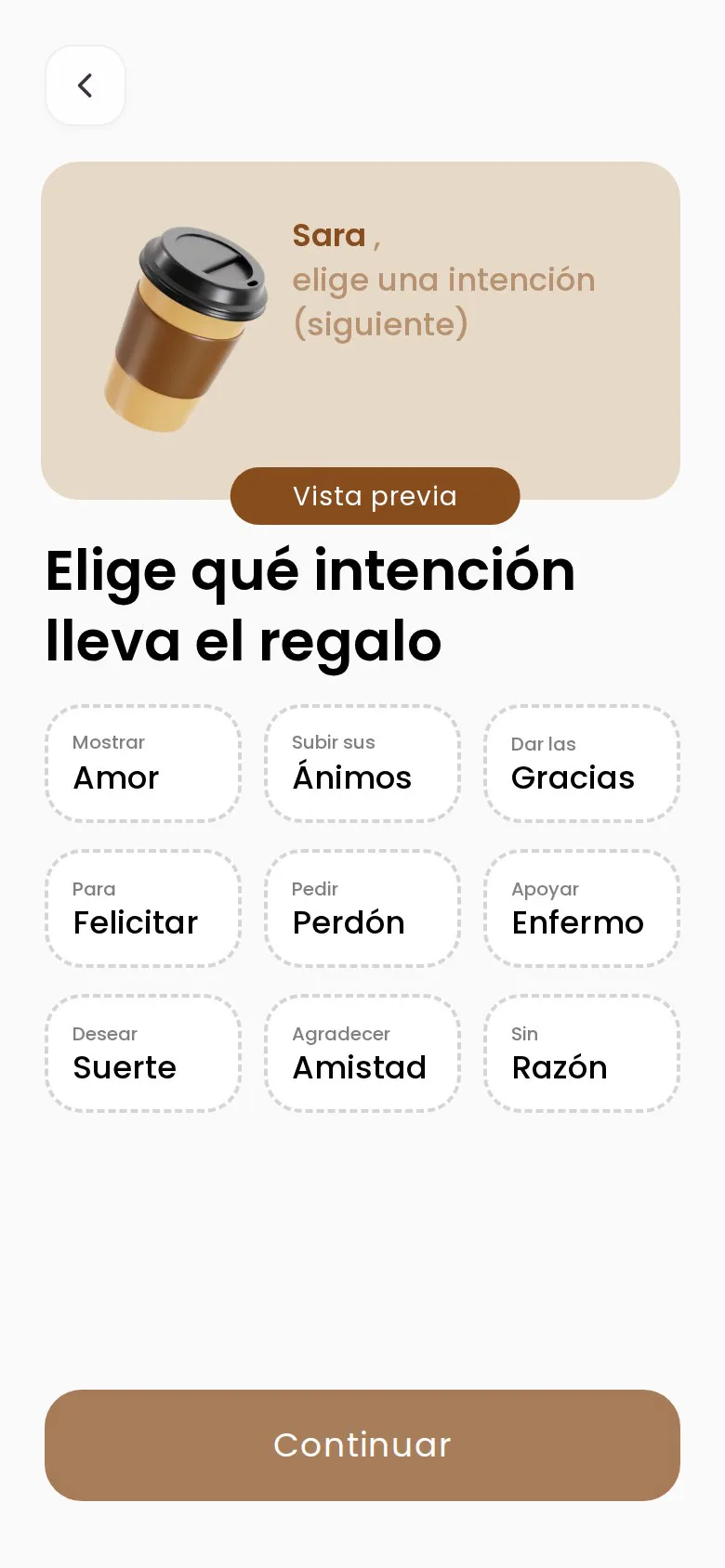 Nueve intenciones para el regalo virtual en Rosify